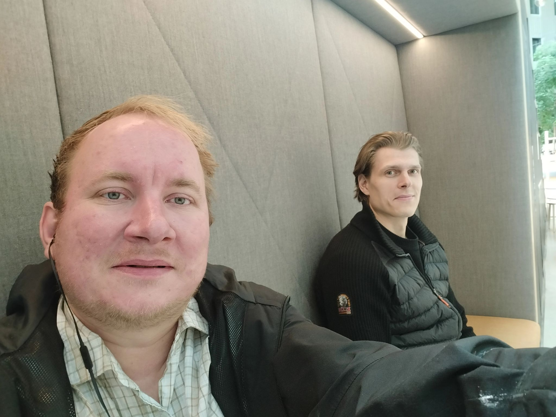 Iikka Kantola (Kantola Consulting) ja Kalle Laurikainen (Plance Nordic Oy) projektin aikana